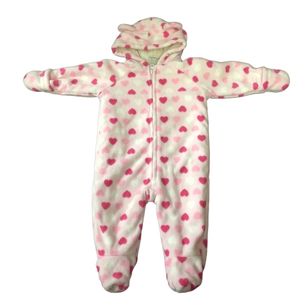 Old Navy Baby Fleece Bunting Snowsuit 3-6 months - Picture 1 of 4